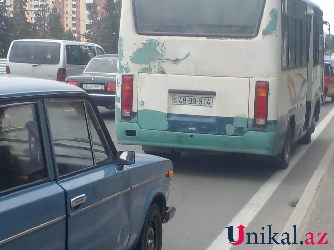 Mingəçevirdə avtobus təmizlik işçisini vurdu