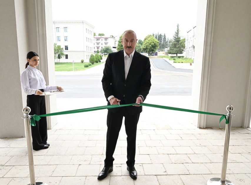 Prezident Xankəndi Konqres Mərkəzinin açılışında - FOTOLAR