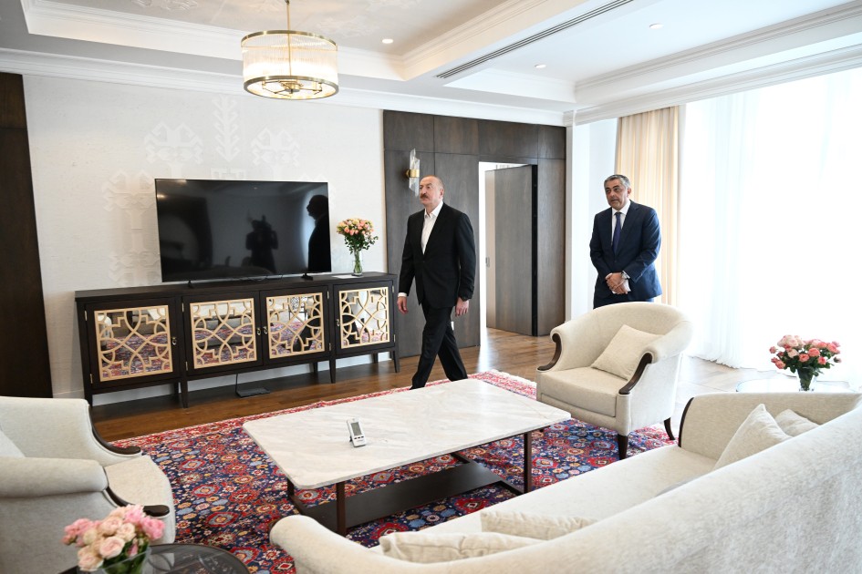 Prezident Xankəndi Konqres Mərkəzinin açılışında - FOTOLAR