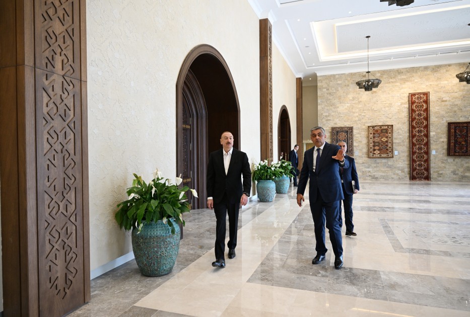 Prezident Xankəndi Konqres Mərkəzinin açılışında - FOTOLAR