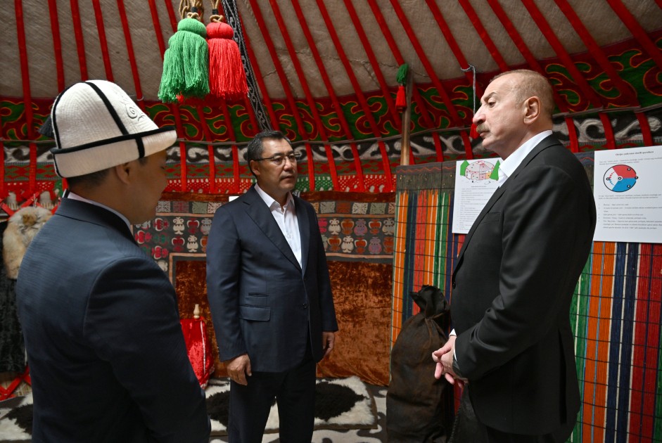 Prezidentlər Ağdamın Xıdırlı kəndinin 1-ci mərhələsinin açılışında - FOTOLAR