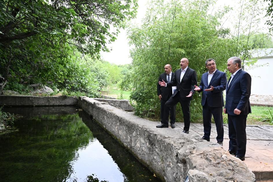 Üç ölkənin lideri Şahbulaqda - FOTOLAR