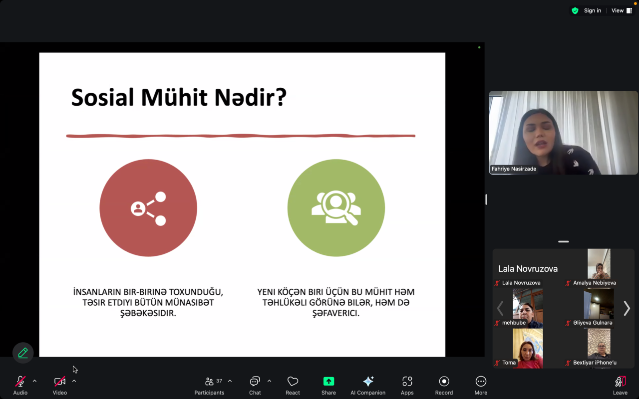 Məcburi köçkünlər psixososial dəstəkdən faydanıblar - FOTOLAR