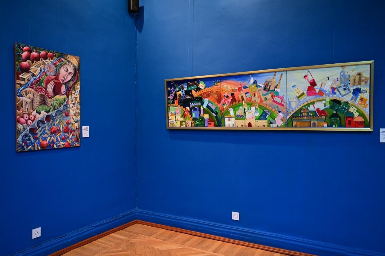 “Sənin adın nədir?” adlı rəsm sərgisinin açılışı olub - FOTOLAR