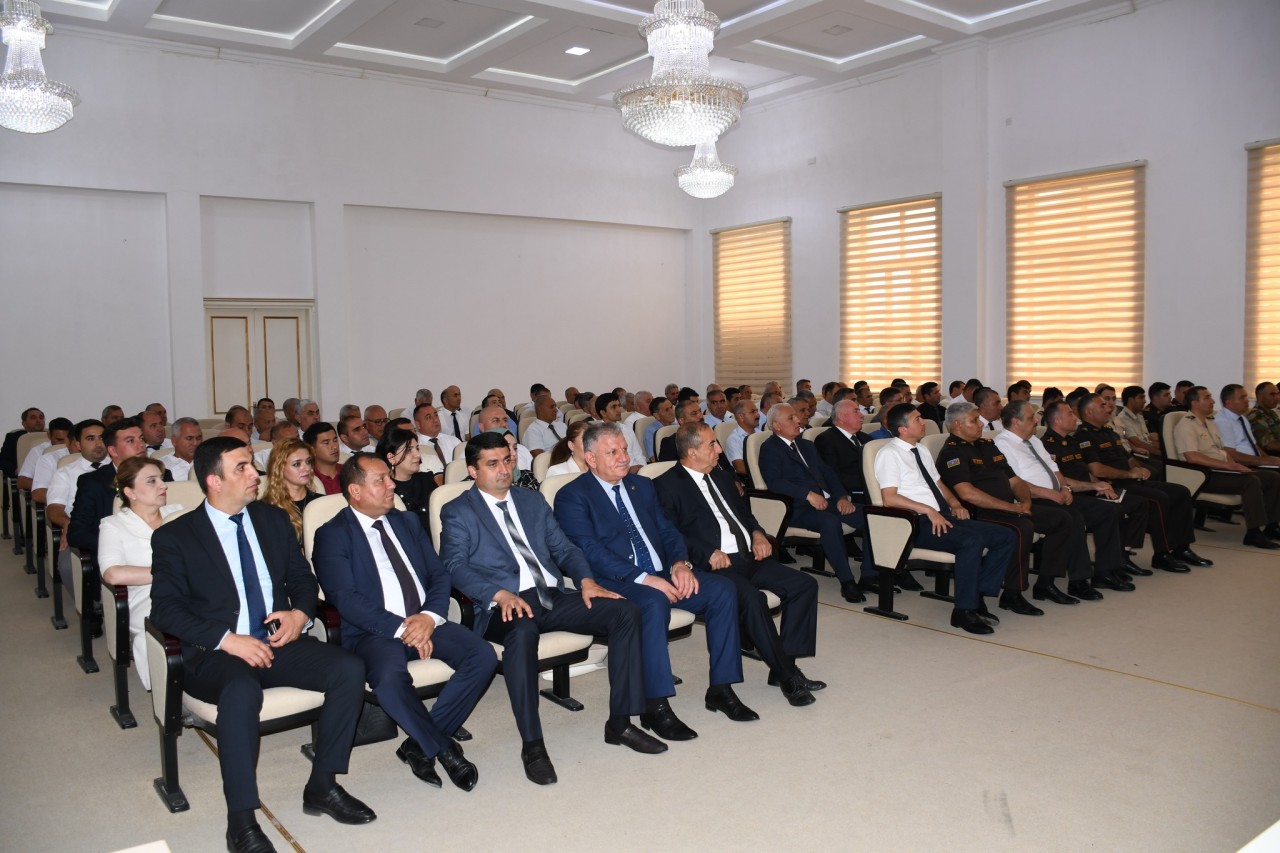 Ağdamda fövqəladə hallarla bağlı seminar-müşavirə keçirilib - FOTOLAR