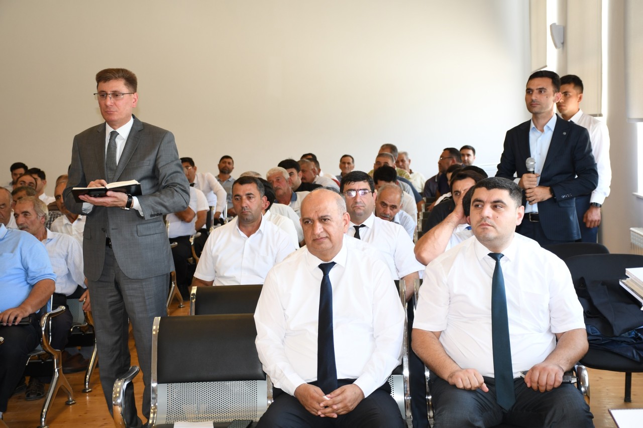 Ağdamın icra başçısı Vaqif Həsənovun növbəti səyyar qəbul-görüşü keçirilib - FOTOLAR