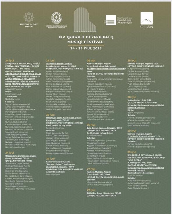 Qəbələ Beynəlxalq Musiqi Festivalı musiqisevərləri yenidən bir araya gətirir