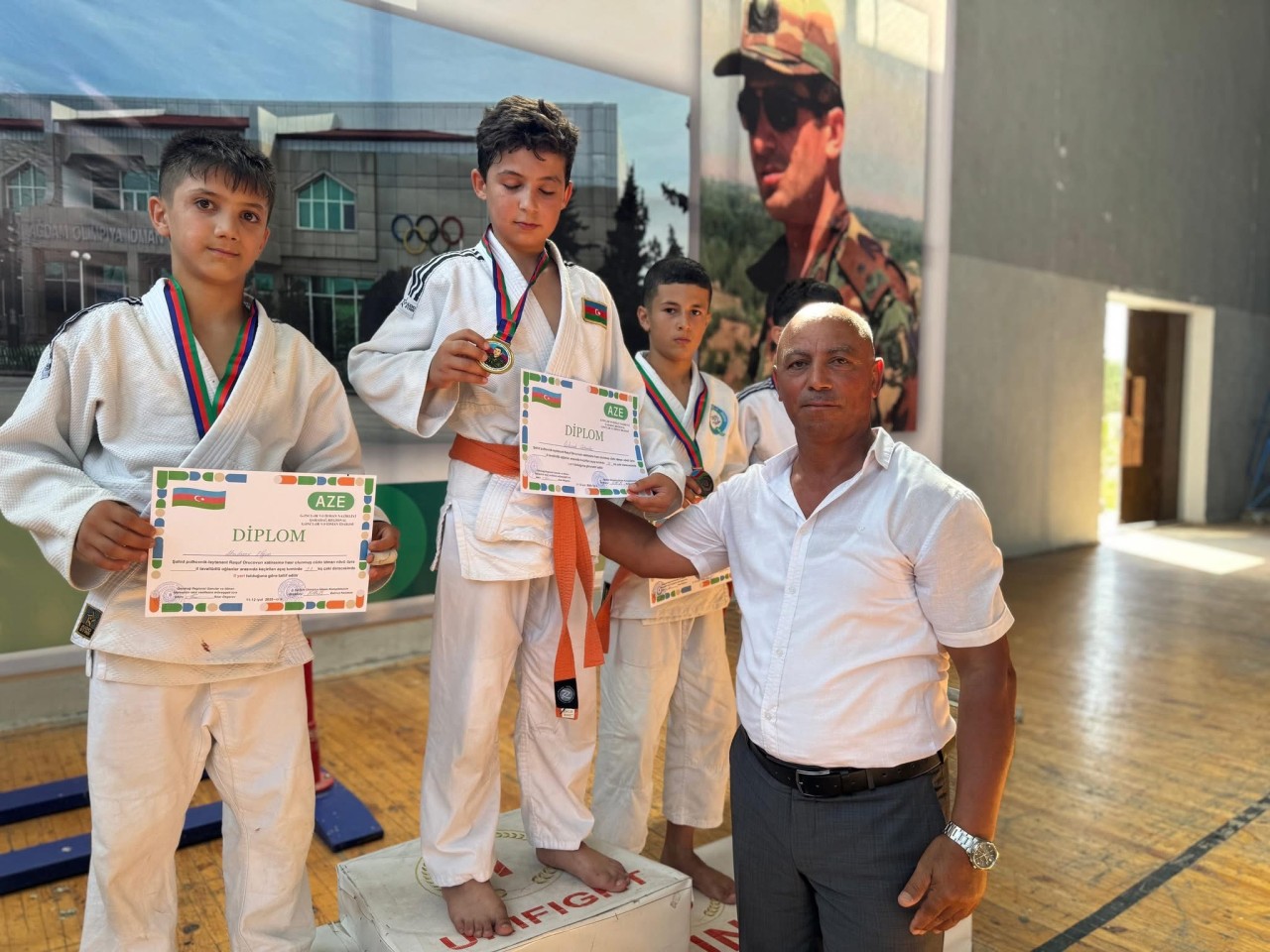 Ağdamda Raquf Orucovun xatirəsinə həsr olunmuş cüdo turniri keçirilib - FOTOLAR