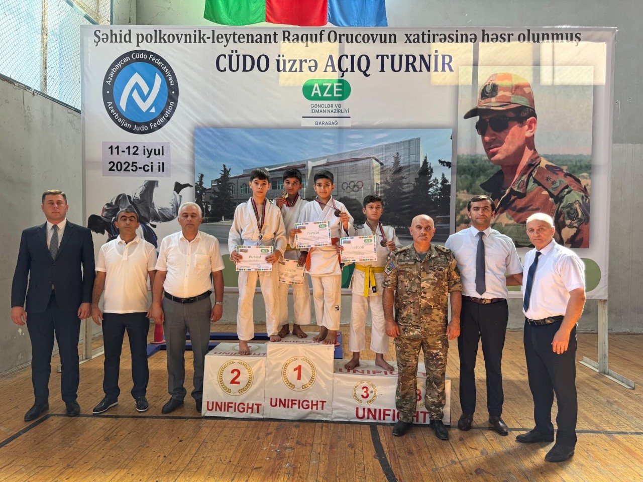 Ağdamda Raquf Orucovun xatirəsinə həsr olunmuş cüdo turniri keçirilib - FOTOLAR