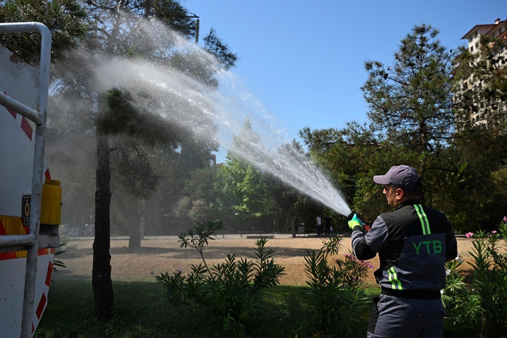 Bu gün Bakının 549 küçəsi yuyulub - FOTOLAR