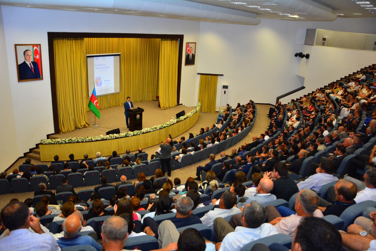 Ağstafada Suverenlik yolunun başlanğıcı mövzusunda tədbir keçirildi - FOTOLAR