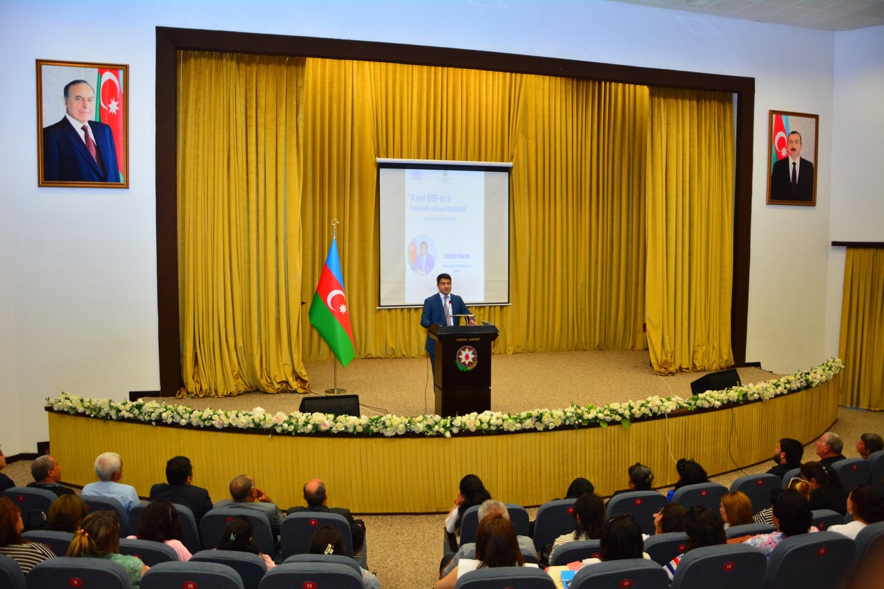 Ağstafada Suverenlik yolunun başlanğıcı mövzusunda tədbir keçirildi - FOTOLAR