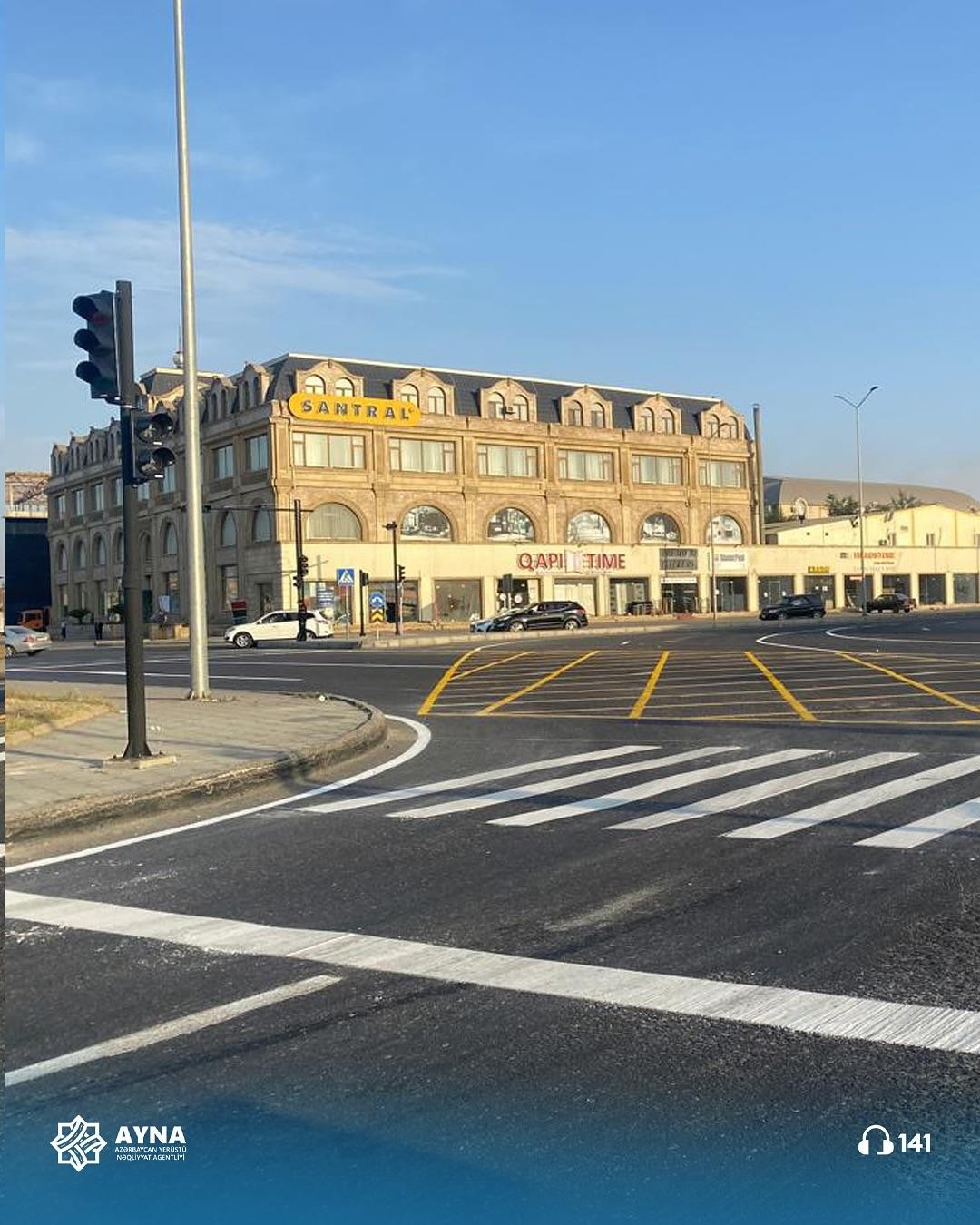 Bu yol kəsişməsində hərəkətin təşkili dəyişdi