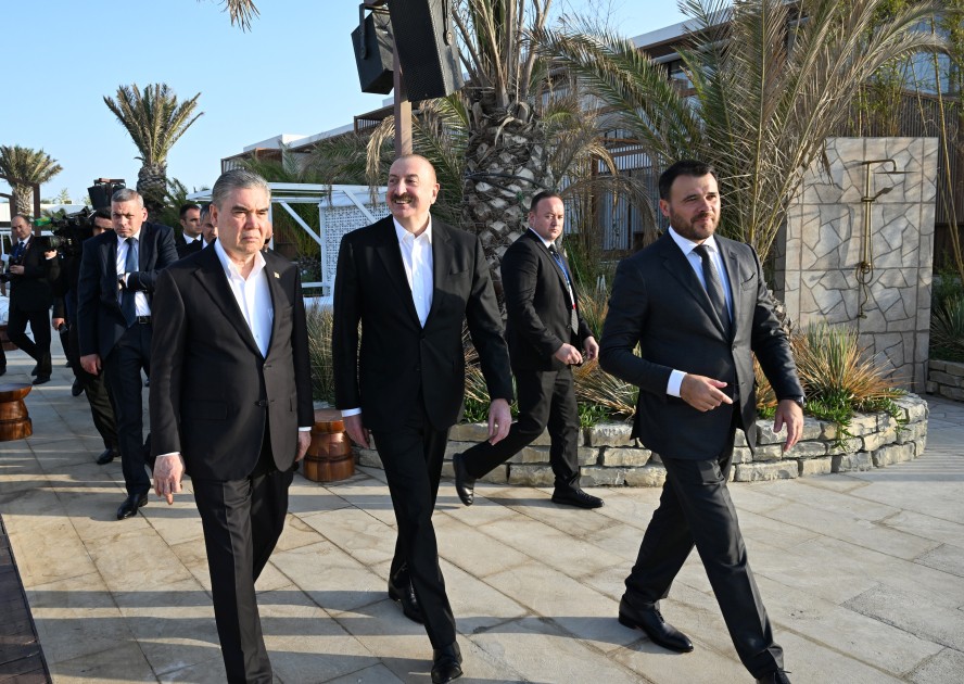 İlham Əliyev və Berdiməhəmmədov "Sea Breeze"də - FOTOLAR