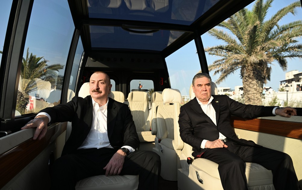 İlham Əliyev və Berdiməhəmmədov "Sea Breeze"də - FOTOLAR