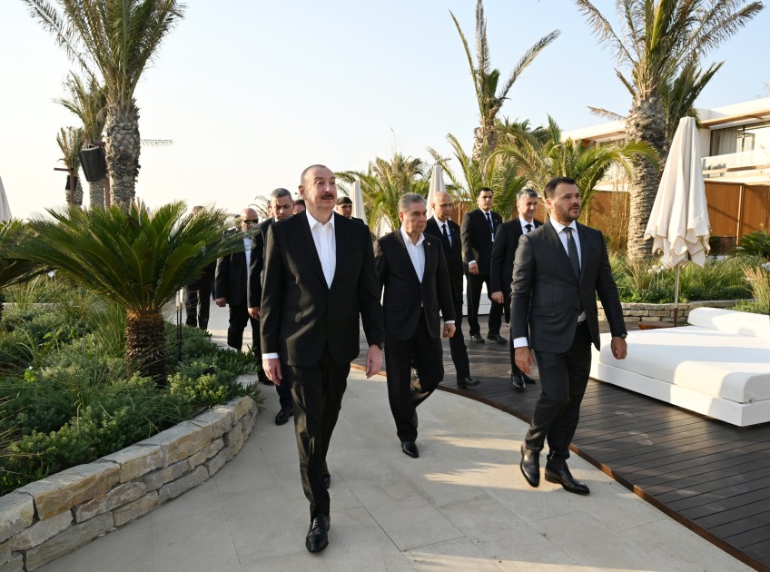 İlham Əliyev və Berdiməhəmmədov "Sea Breeze"də - FOTOLAR