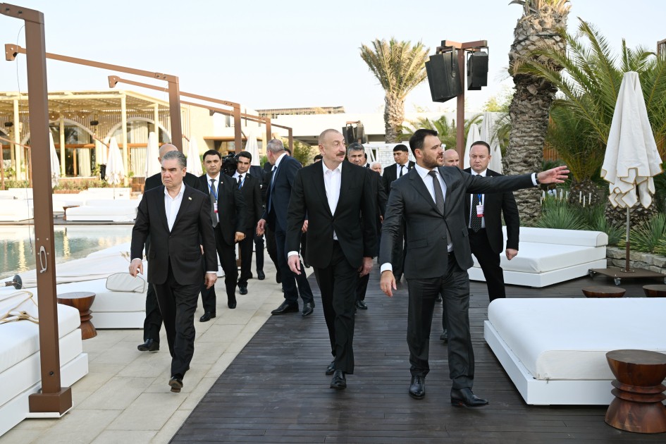 İlham Əliyev və Berdiməhəmmədov "Sea Breeze"də - FOTOLAR