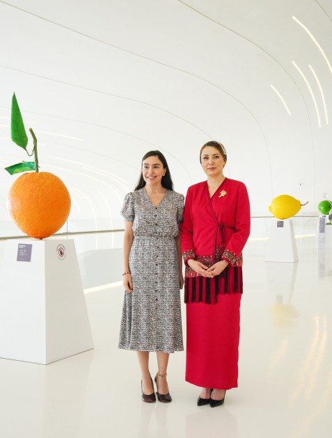 Oquldjaxan Atabayeva Heydər Əliyev Mərkəzində olub - FOTOLAR