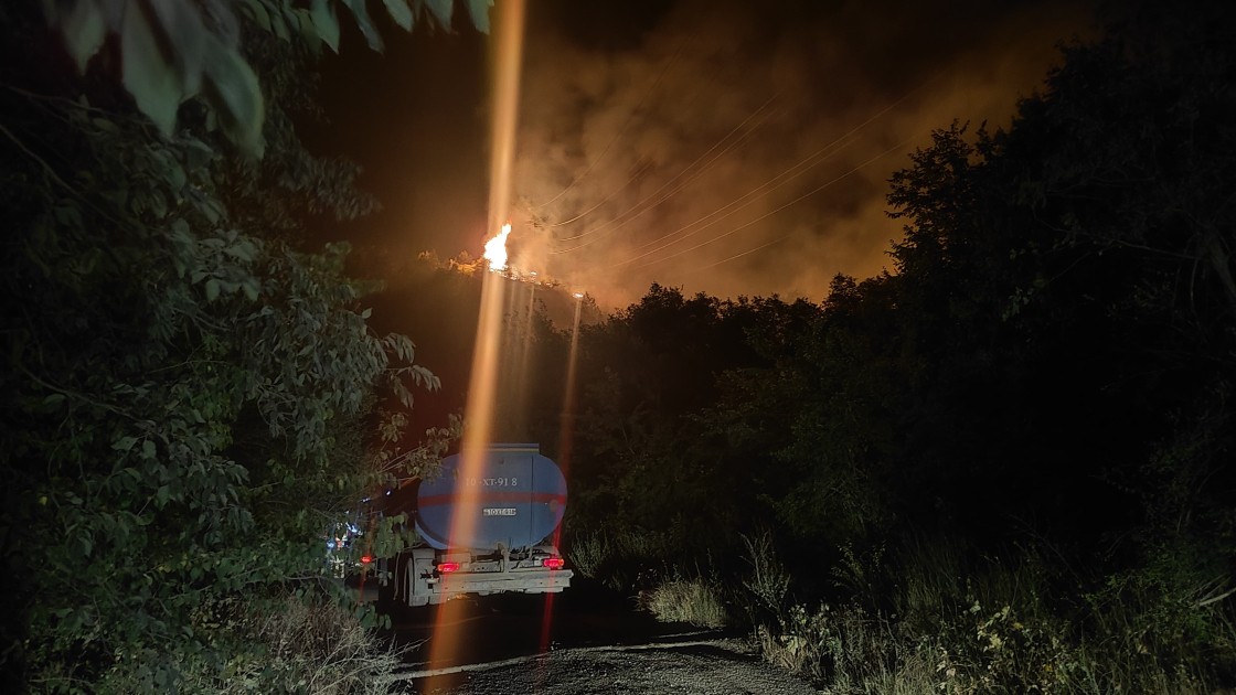 Laçında yanğın baş verən ərazidən görüntülər - YENİLƏNİB (FOTOLAR)