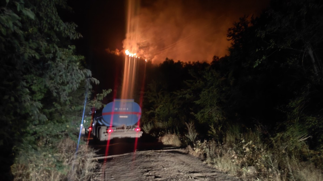 Laçında yanğın baş verən ərazidən görüntülər - YENİLƏNİB (FOTOLAR)