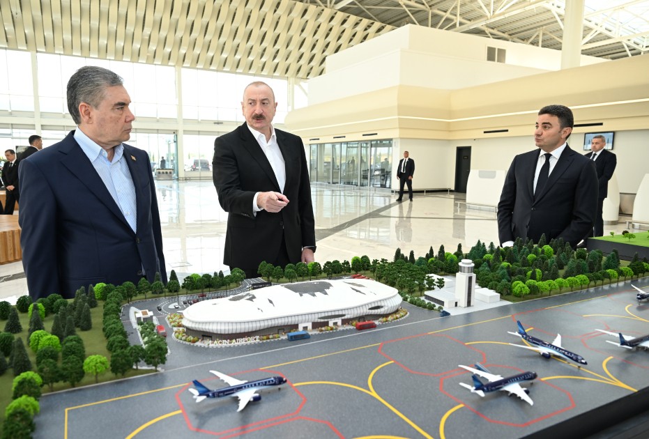 Berdiməhəmmədov Füzuliyə gəldi - FOTOLAR