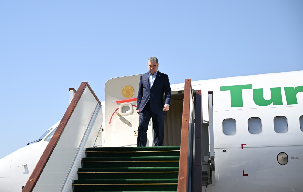 Berdiməhəmmədov Füzuliyə gəldi - FOTOLAR