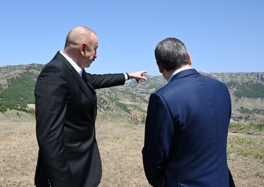 İlham Əliyev və Berdiməhəmmədov Şuşada - FOTOLAR