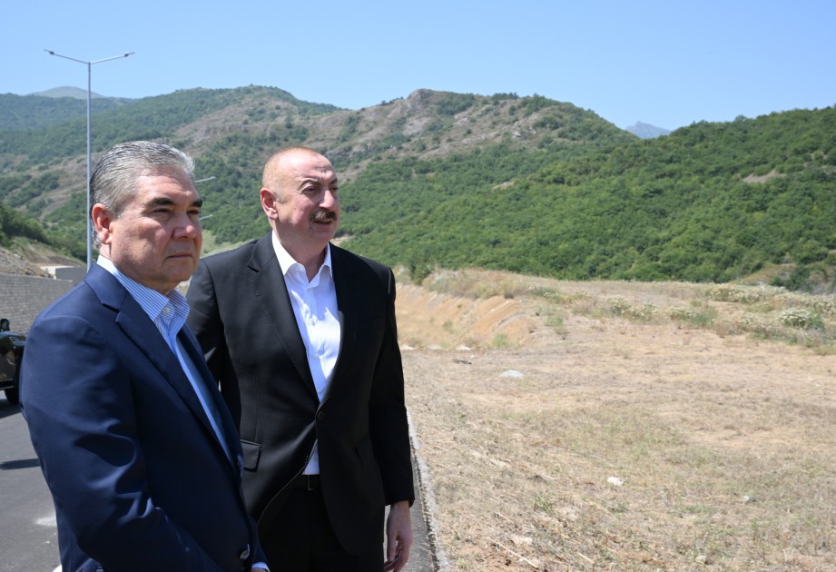 İlham Əliyev və Berdiməhəmmədov Şuşada - FOTOLAR