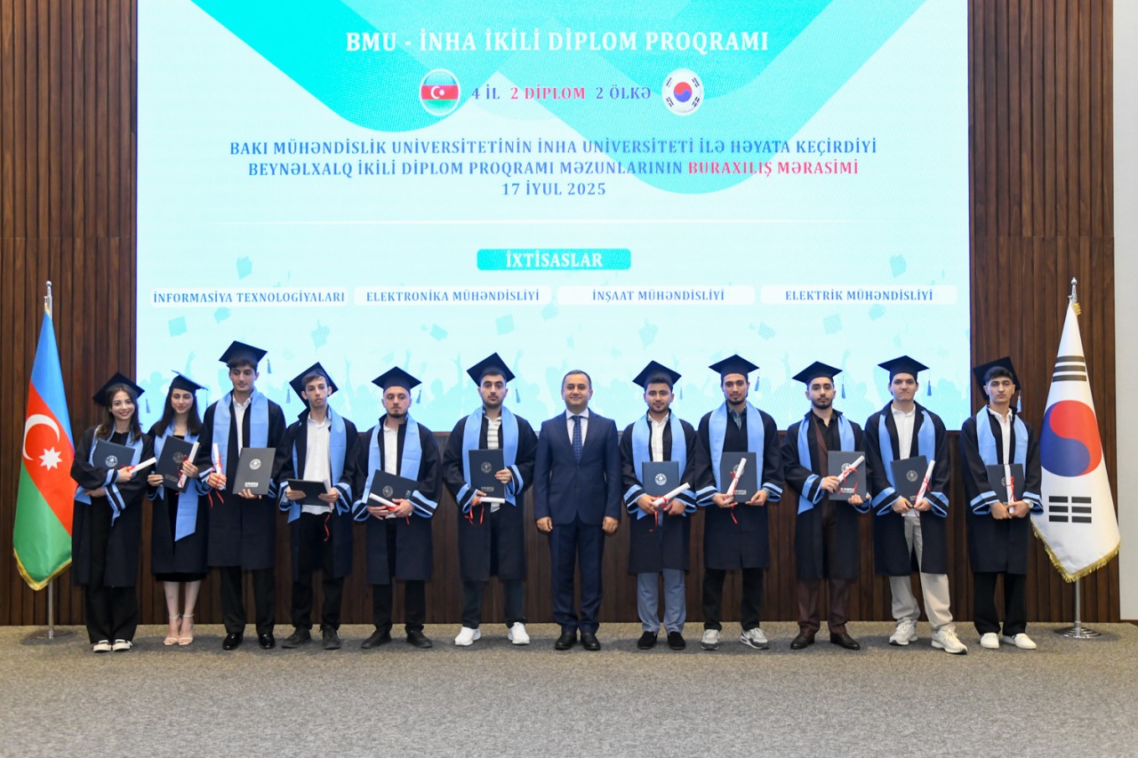 BMU-İNHA ikili diplom proqramının məzun buraxılışı keçirilib - FOTOLAR