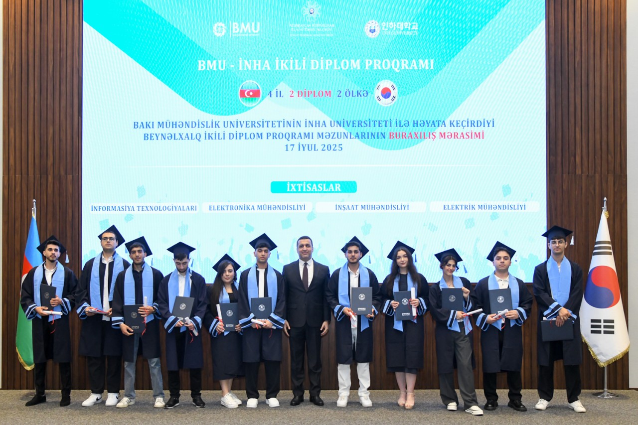 BMU-İNHA ikili diplom proqramının məzun buraxılışı keçirilib - FOTOLAR