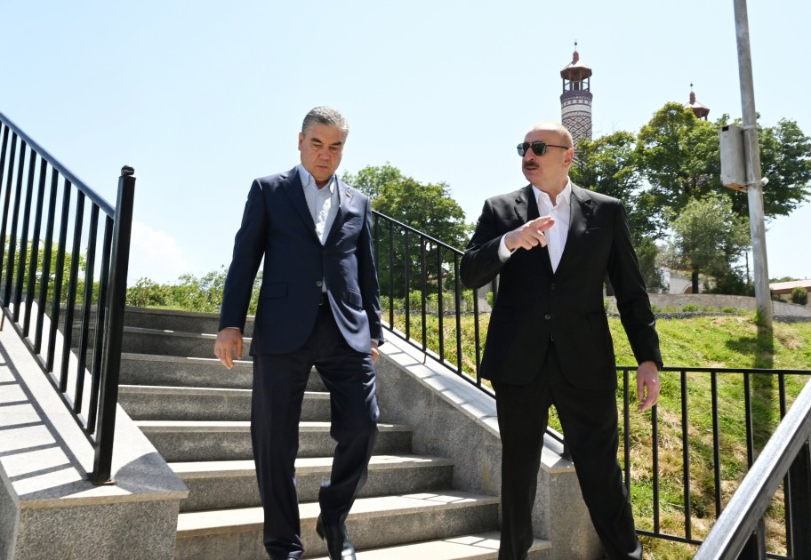 Liderlər Şuşada nahar etdilər - FOTOLAR