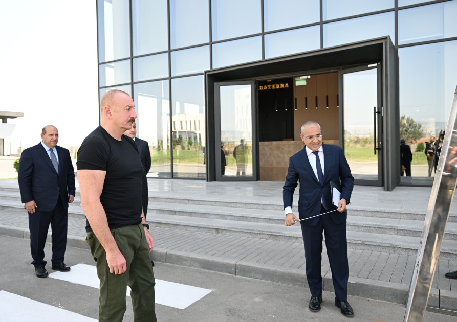 Prezident Ağdamda tütün məmulatlarının istehsalı müəssisəsinin açılışında - FOTOLAR