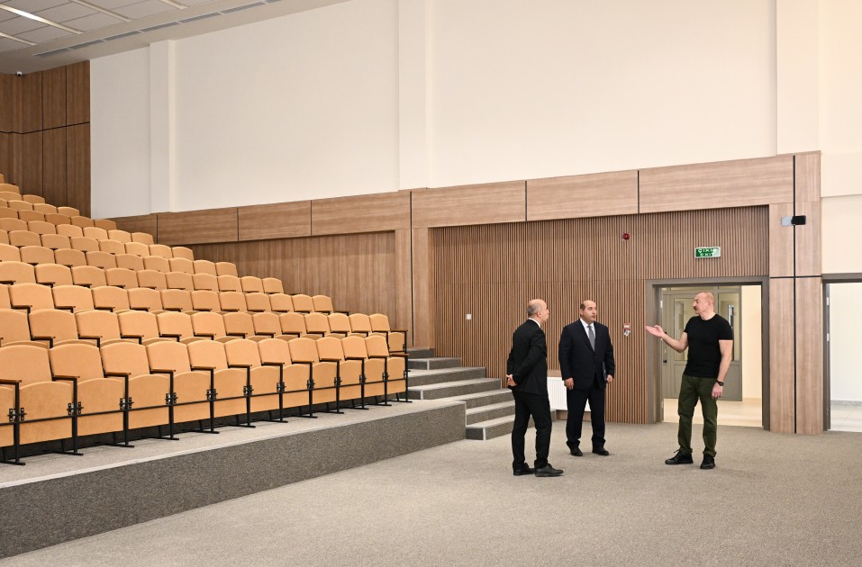 Ağdam şəhər 1 nömrəli tam orta məktəbin binasının açılışı oldu - FOTOLAR