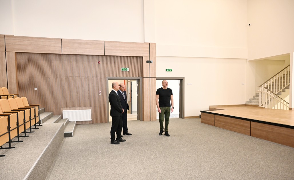 Ağdam şəhər 1 nömrəli tam orta məktəbin binasının açılışı oldu - FOTOLAR