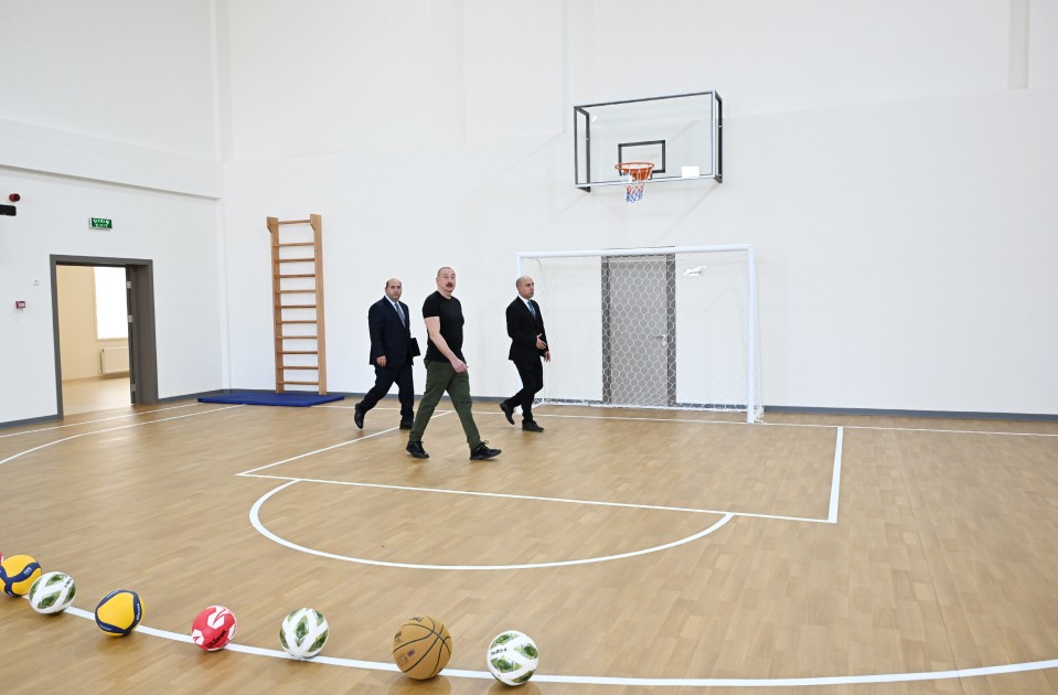 Ağdam şəhər 1 nömrəli tam orta məktəbin binasının açılışı oldu - FOTOLAR