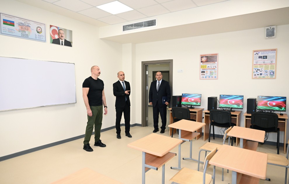 Ağdam şəhər 1 nömrəli tam orta məktəbin binasının açılışı oldu - FOTOLAR