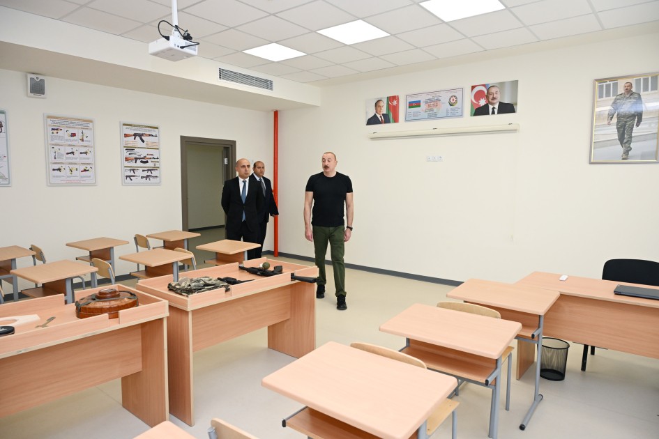 Ağdam şəhər 1 nömrəli tam orta məktəbin binasının açılışı oldu - FOTOLAR