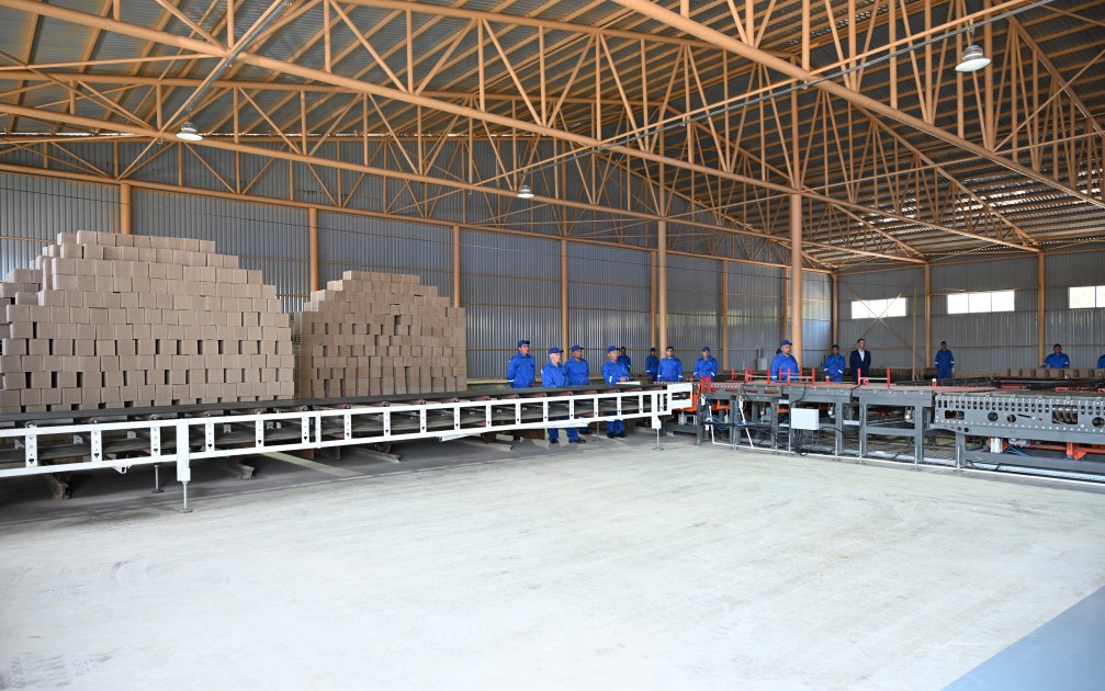 Xocalı kərpic zavodunun açılışı olub - FOTOLAR