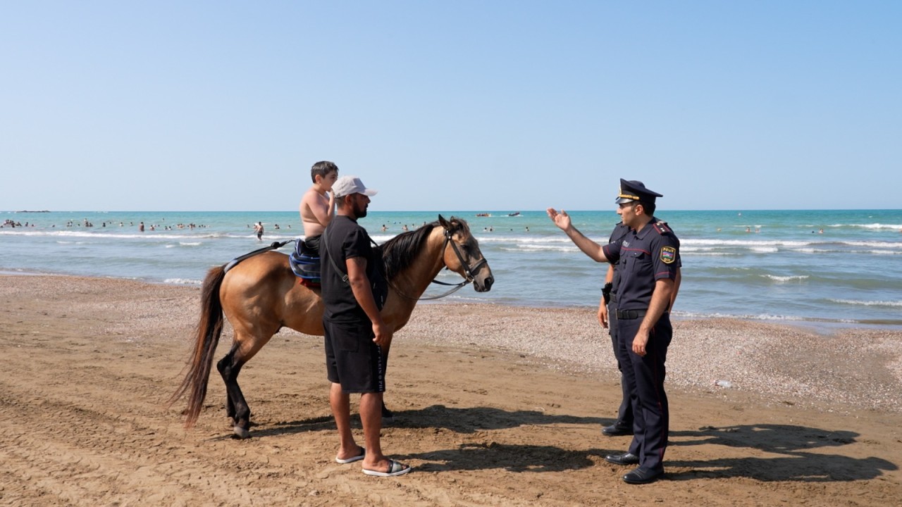 Polis istirahət mərkəzlərində profilaktik tədbirlər həyata keçirir - VİDEO (FOTOLAR)
