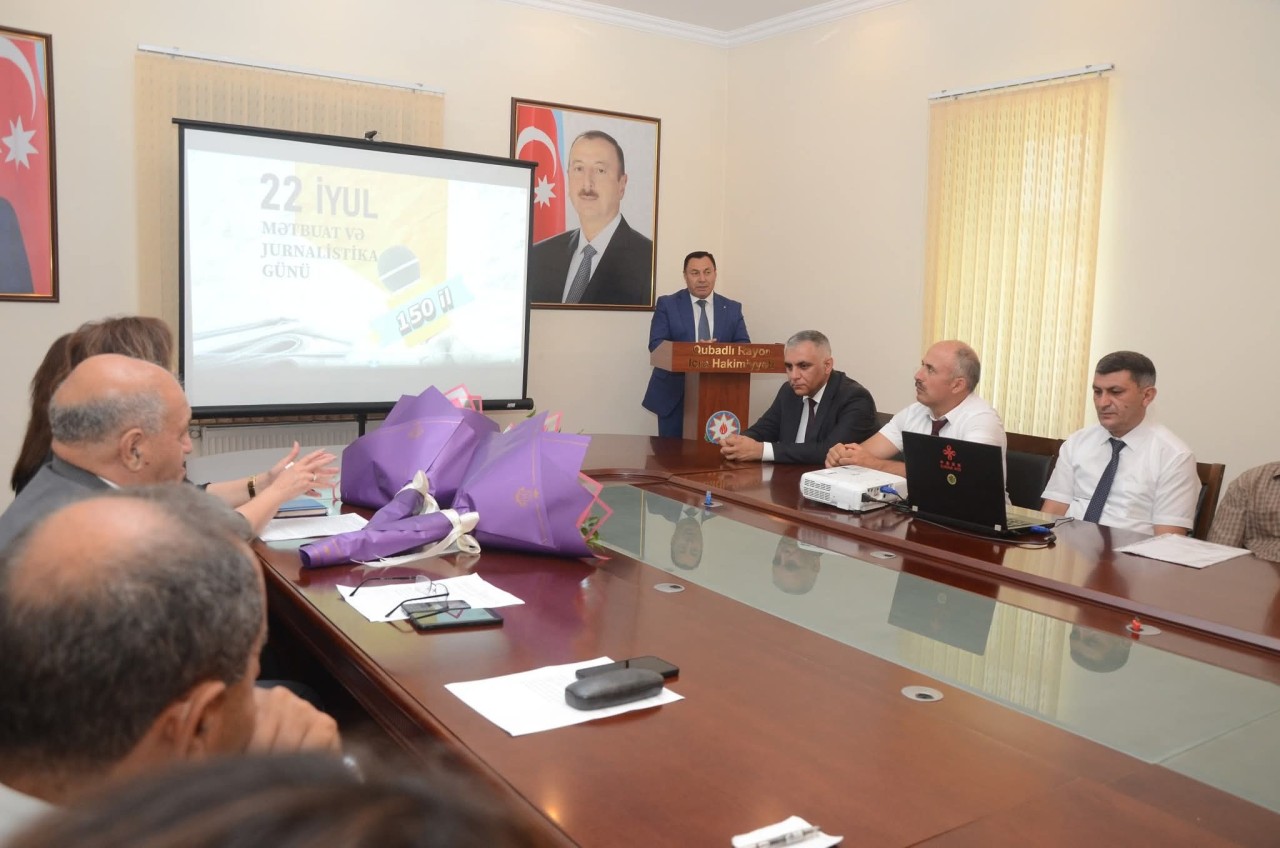 Qubadlı icra hakimiyyətində Milli Mətbuatın 150 illiyi qeyd olundu - FOTOLAR