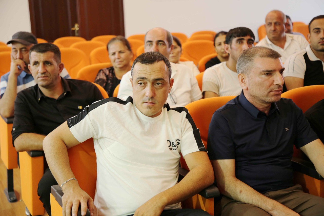 Keçmiş məcburi köçkünlər mina təhlükəsi ilə bağlı maarifləndirilib - FOTOLAR