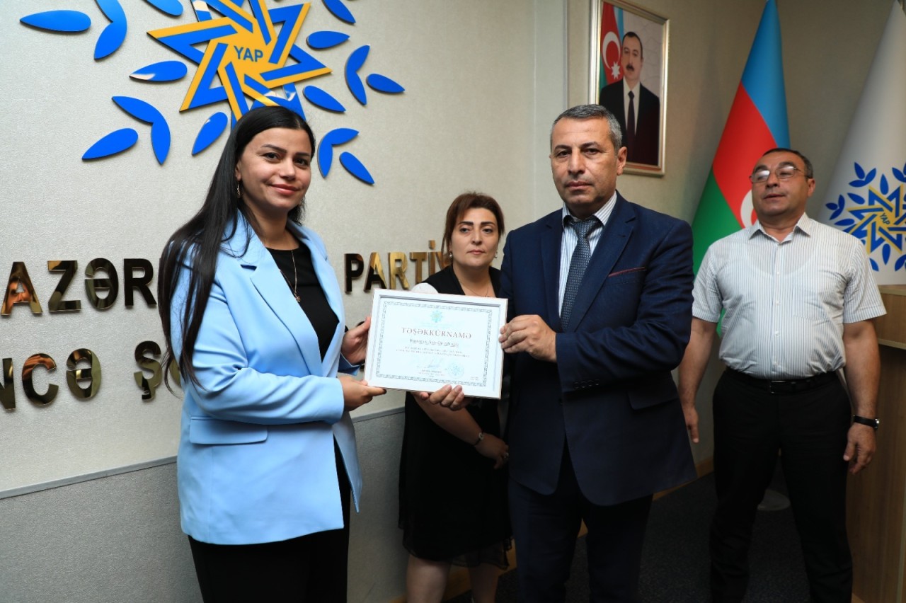 YAP Gəncə şəhər təşkilatı tədbir keçirdi - FOTOLAR