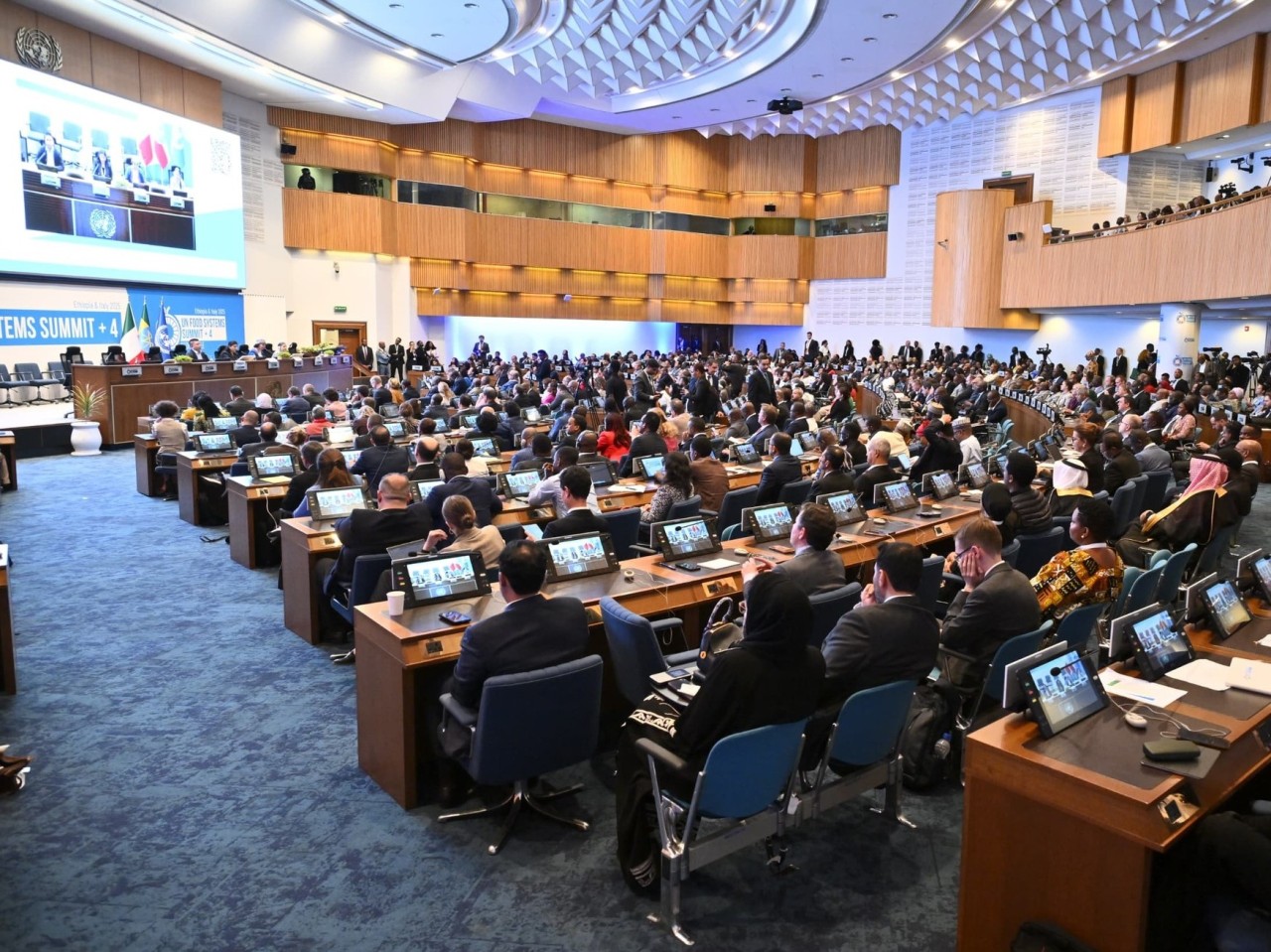 Nazir BMT-nin Qida Sistemləri üzrə II Sammitində çıxış edib - FOTOLAR