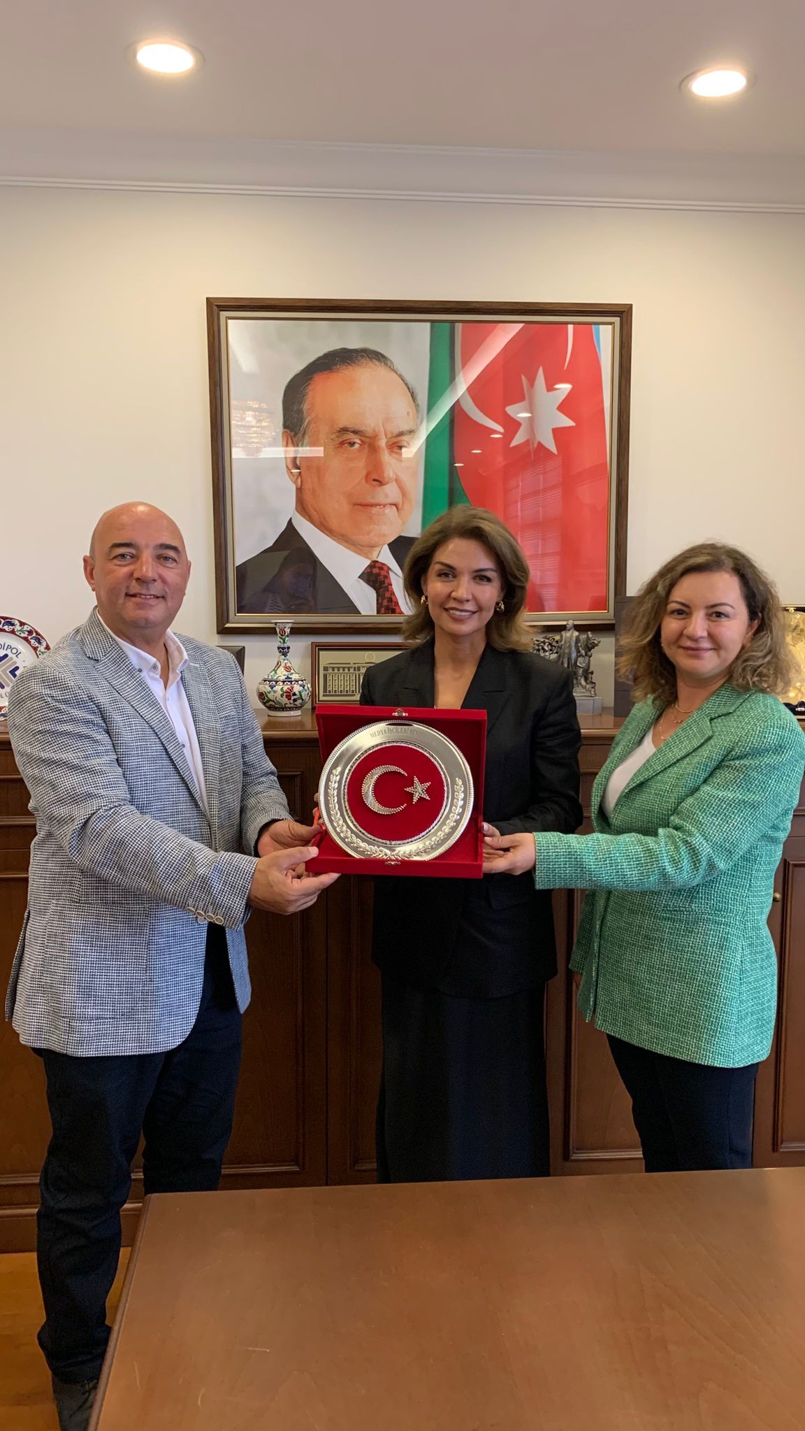 Qazi jurnalistlər Azərbaycanın İstanbuldakı Baş Konsulluğunda - FOTOLAR