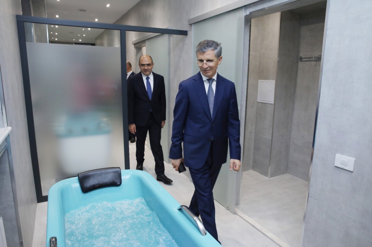 Rəhbər şəxslər və deputatlar "Abşeron" sanatoriyasında - FOTOLAR