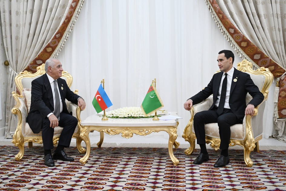 Əli Əsədov Türkmənistan Prezidenti ilə görüşdü - FOTOLAR