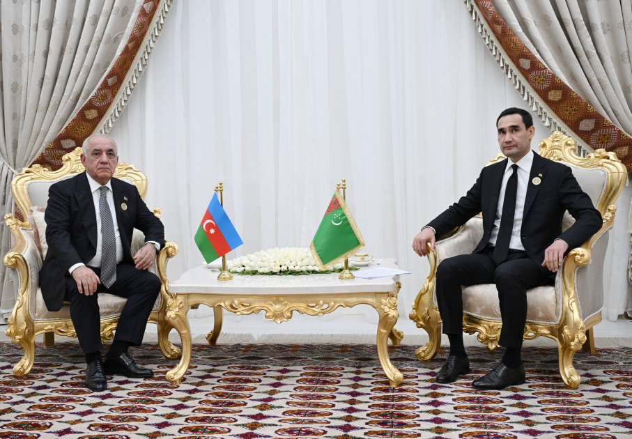 Əli Əsədov Türkmənistan Prezidenti ilə görüşdü - FOTOLAR