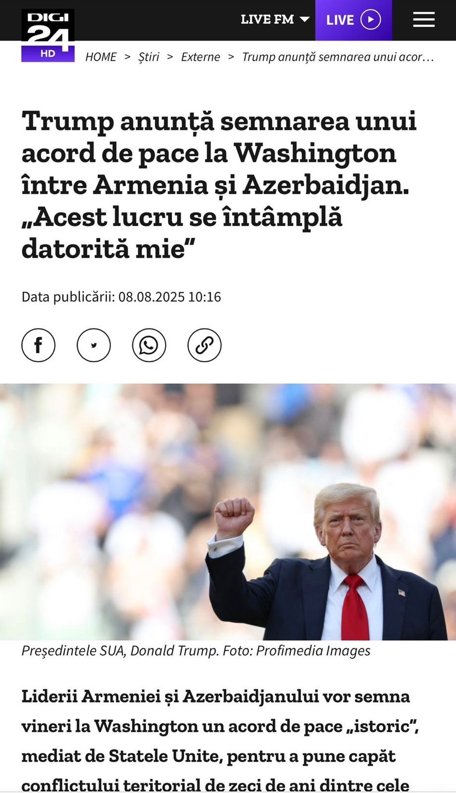 Rumıniya KİV-də liderlərin Vaşinqton görüşü geniş işıqlandırıldı - FOTOLAR