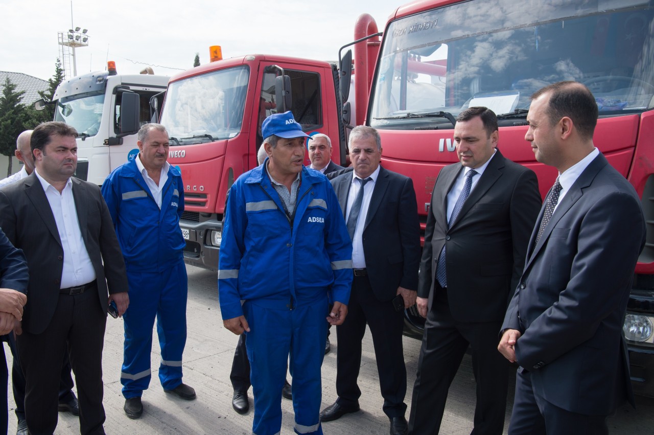 Su Təchizatı Xidmətinin idarəsində texnikalara baxış keçirildi  - FOTO/VİDEO