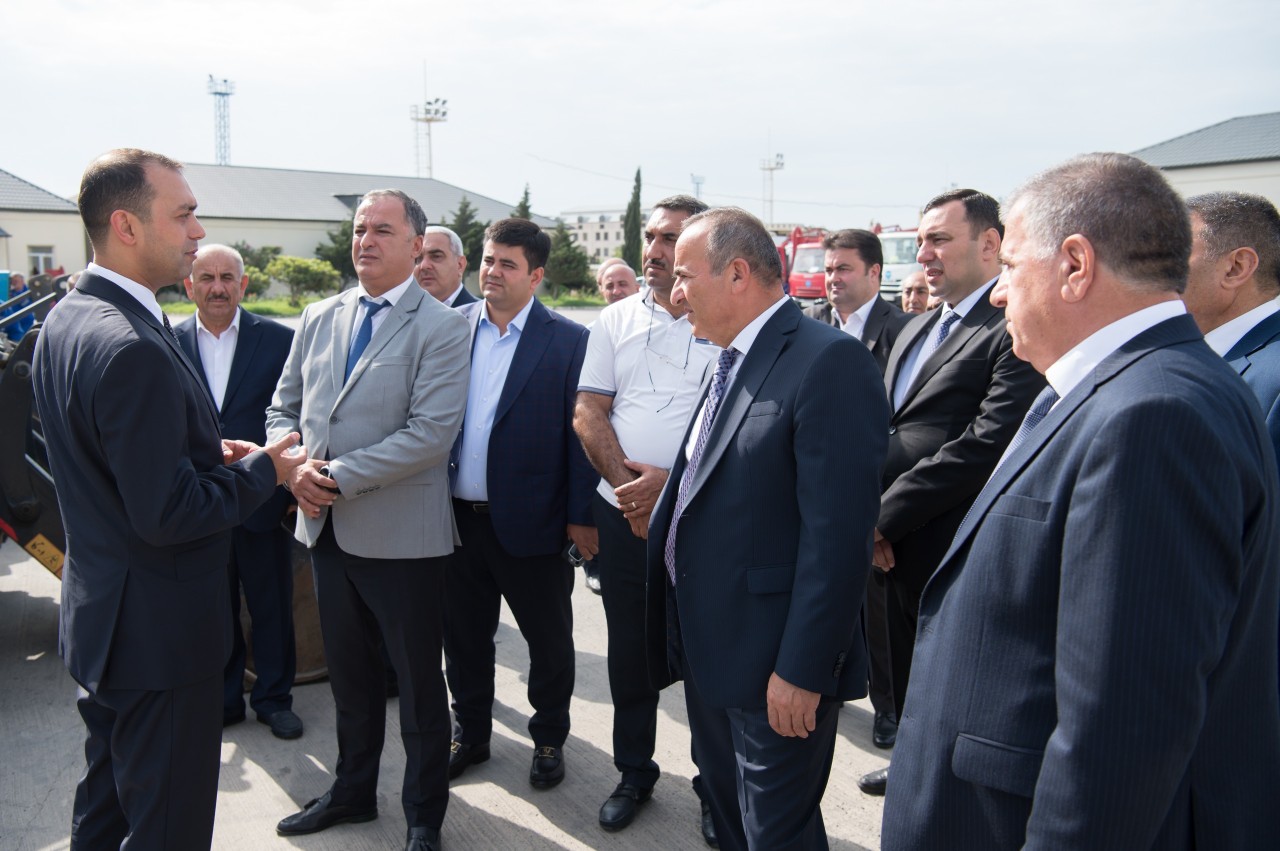 Su Təchizatı Xidmətinin idarəsində texnikalara baxış keçirildi  - FOTO/VİDEO